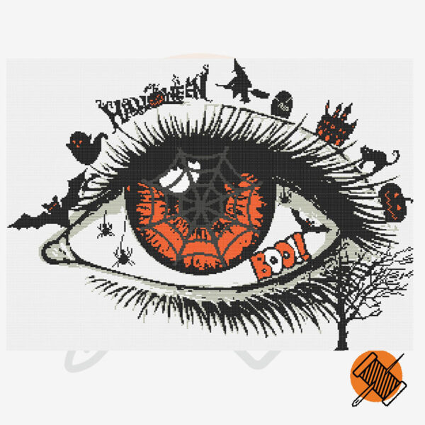 Halloween Eye Cross Stitch